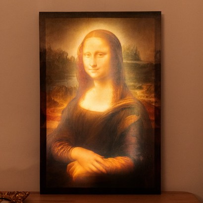 JaZoo LED 무드 조명 인테리어 캔버스 그림 액자 60x - Mona Lisa 모나리자 by Leonardo da Vinci 레오나르도 다 빈치 리뷰후기