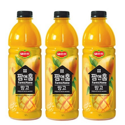 롯데칠성 델몬트 팜앤홈 망고 12  12L 12개 리뷰후기