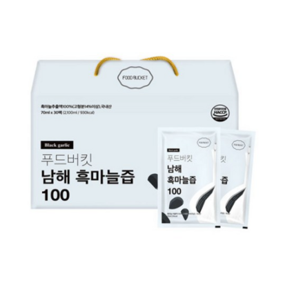 푸드버킷 남해 흑마늘즙 100 리뷰후기