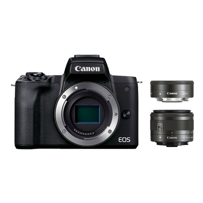 캐논공식총판 正品 EOS 50 ark II  15-   더블렌즈 KIT 블랙