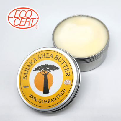 유기농 비정제 시어버터(Shea butter) 150ml(135g) 에코서트 인증, 1개