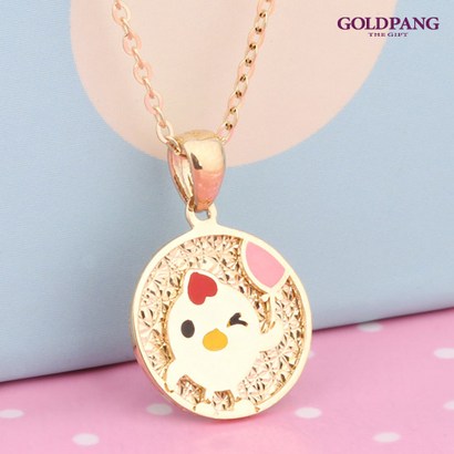 [골드팡] 14k/18k 미아방지 꼬꼬 목걸이