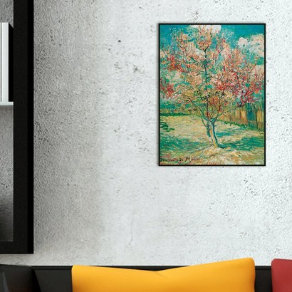 [더벨라] 고흐 - 꽃이 핀 복숭아 나무  each Tree in Boo  모던프레임 캔버스액자