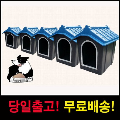 조은세상1 플라스틱 강아지집 진돗개 대형견 큰개집 5호, 1개