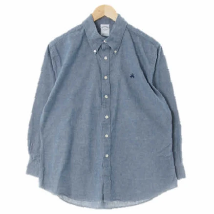 브룩스브라더스 7130 네이비 면 긴팔셔츠 [L]