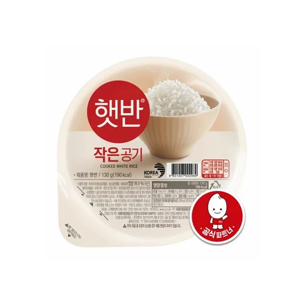 햇반 즉석밥 작은공기, 130g, 24개