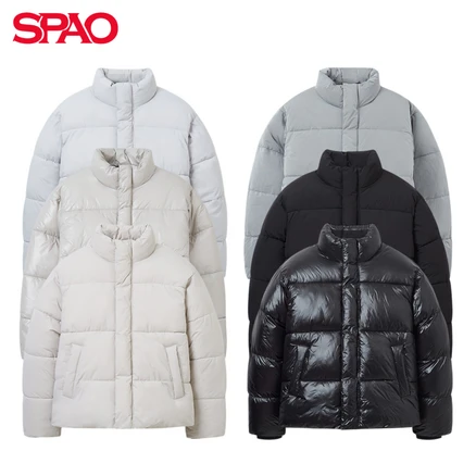 [국내매장정품] 스파오 남녀공용 경량 숏패딩 SPAO 푸퍼 생활방수 아웃도어 레귤러핏