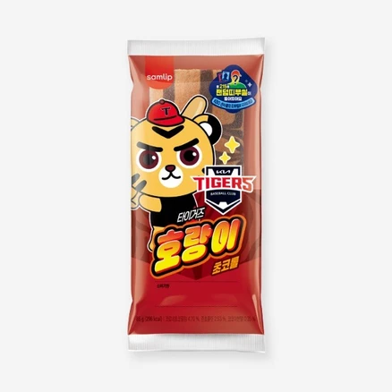 삼립 간식 KBO 빵 타이거즈 호랑이 초코롤, 8개, 85g