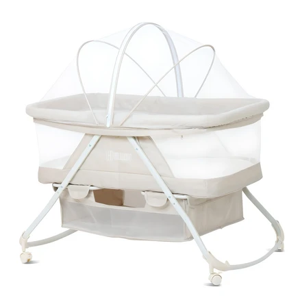 헬로디노 아기침대 휴대용 이동식 신생아 접이식 애기 침대, 아이보리