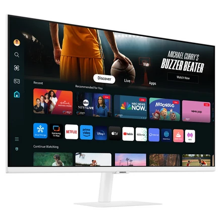 -삼성전자- 스마트모니터 M7 S32DM701 화이트 32인치 UHD 4K C-TYPE, 80cm, 7. S32DM701