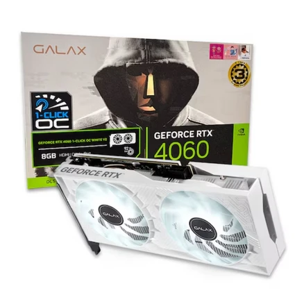 갤럭시 GALAX 지포스 RTX4060 WHITE OC V2 D6 8GB (PC용 이어폰 행사), 50cm