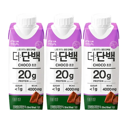 더단백 드링크 초코, 250ml, 18개