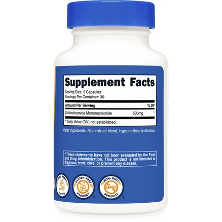 뉴트리코스트 NMN 500mg 캡슐, 60개입, 1개, 60정