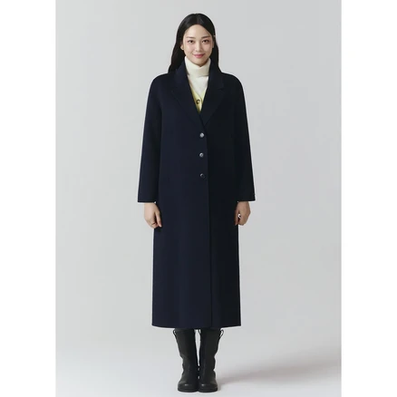 [정품] 잇미샤 맥시 카멜 블렌디드 핸드메이드 롱코트 간절기 데일리