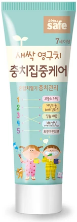 라이온 키즈세이프 충치 집중케어 치약, 60g, 1개