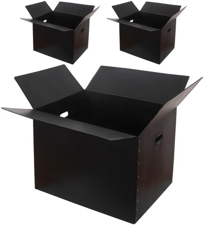 코멧 두꺼운 이사박스 3T 5호~7호 3개입, 블랙, 3개