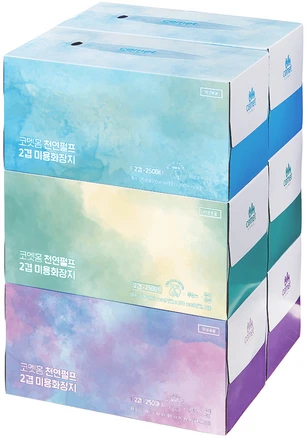 코멧 미용티슈, 250매, 6개