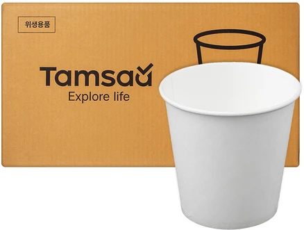 탐사 무인쇄 종이컵 180ml, 2000개입, 1개