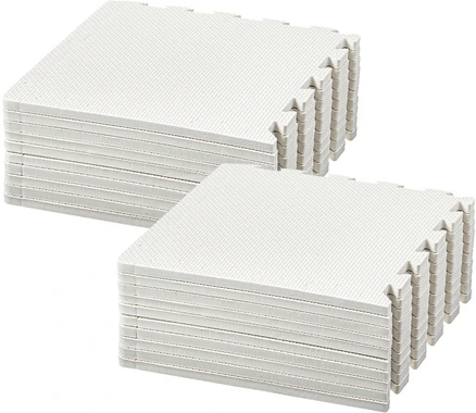 코멧 펫 베이직 반려동물 퍼즐 매트, 화이트, 20개