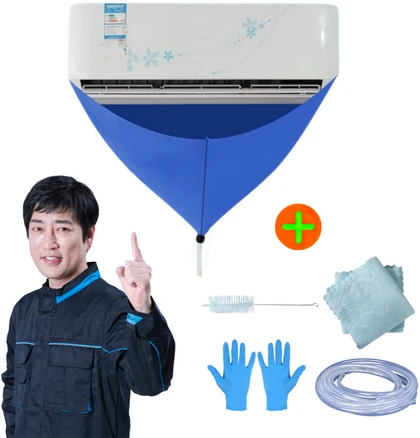 아비넬로 벽걸이 에어컨 셀프 세척 청소 키트, 1세트, 혼합색상