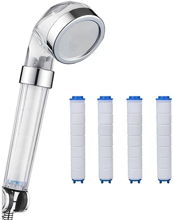 NEW 리셀 100 수압상승 녹물제거 샤워기(필터포함)+필터 3개(필터 총 4개)/1세트, 1세트