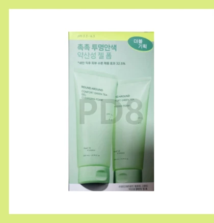 라운드어라운드 컴포트 그린티 약산성 클렌징 젤 폼, 2개, 200ml