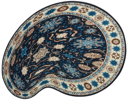 세이투셰 Modified Persian Rug (Navy)