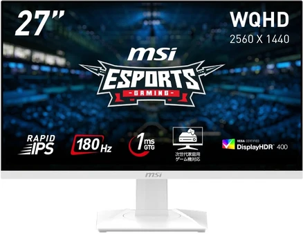 MSI MAG 274QRFW IPS180Hz1ms(GTG)AMD FreeSyncDisplayHDR 400AI 2.0bDP 게이밍 모니터