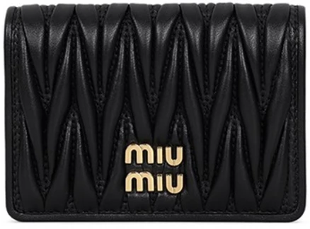 25SS 블랙 마테라쎄 카드지갑 5MC103 AFPP F0002
