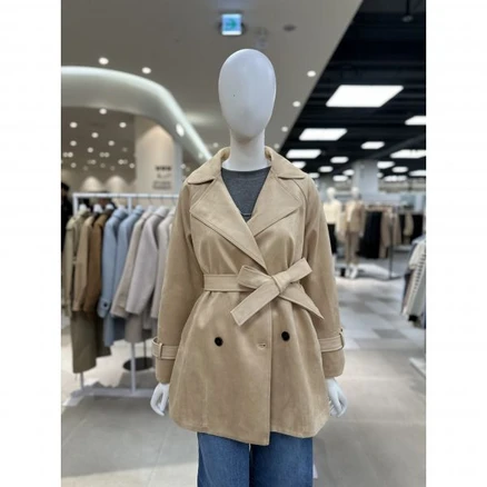 올리브데올리브 더블 스웨이드 트렌치코트 YW5SR152 백화점 아울렛 (4916469)