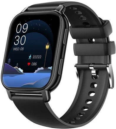[한정특가]웨어러블 통화 스마트워치 P5S 한글판 1.85인치, GPS + 블루투스, 4.7cm, 블랙