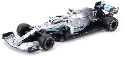 Bburago 1:43 2021 RB16B SF1000 SF90 SF71H SF70H RB15 RB14 W10 F1 레이싱 포뮬러 자동차 정적 시뮬레이션 다이 캐스트 합금 자동차, 2019 W10 77, 1개