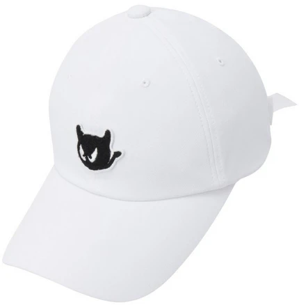 왁 왁[WAAC]골프 (WGRCX24901WHX)여성 Ribbon Cap 214597, 56, 화이트
