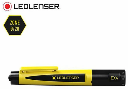LEDLENSER 렌서 EX4 (502109) 50루멘 산업용 방폭 후레쉬, 1개, 손전등/EX4