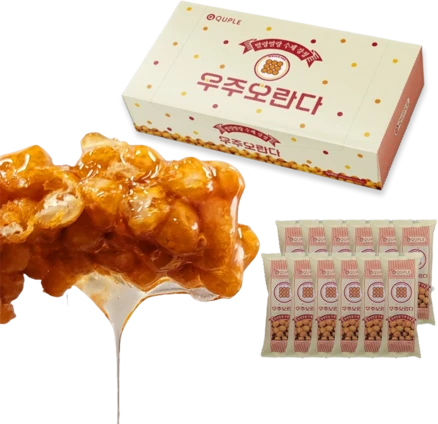 우주오란다 말랑말랑 플레인 강정, 30g, 12개
