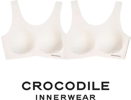 [크로커다일] 감탄브라 소프트핏 쉘론 U넥 패드일체형 브라2종 오트밀 라이트베이지 CDWBR5M0102