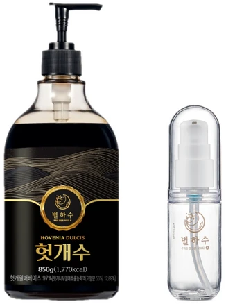 별하수 헛개수원액 + 디스펜서펌프 + 선물끈 + 선물박스, 850g, 1세트