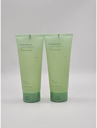 라운드어라운드 그린티 약산성 클렌징폼 클렌징 폼, 200ml, 2개