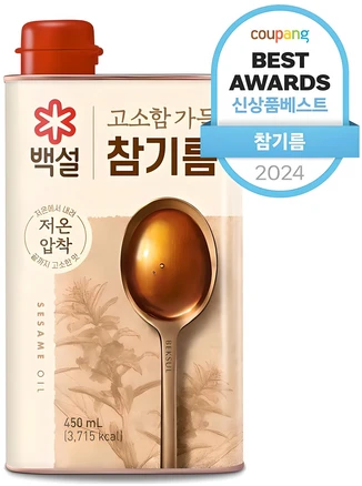 백설 고소함 가득 참기름, 450ml, 1개