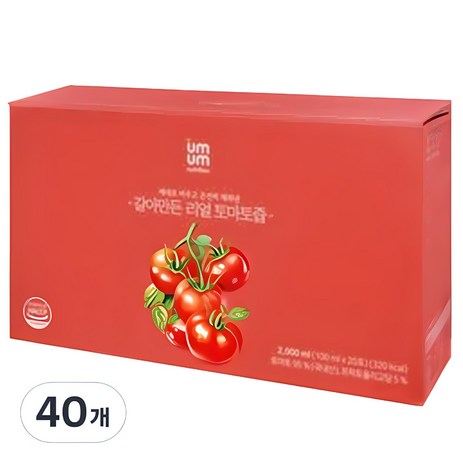 움움 갈아만든 리얼 토마토즙, 100ml, 40개-추천-상품