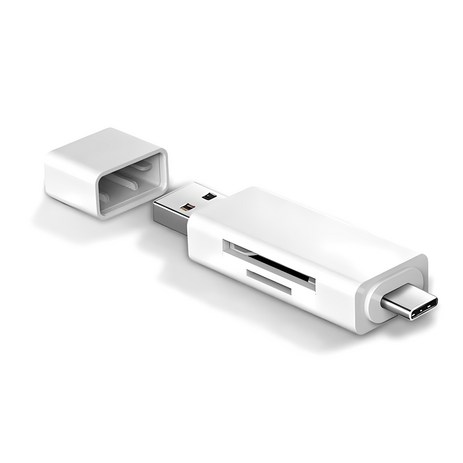 라온 USB 3.0 C타입 카드 리더기, CR-100C, 화이트, 1개-추천-상품