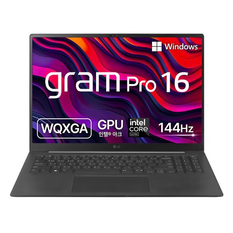 LG전자 2024 그램 프로 16 코어Ultra5 인텔 14세대, 옵시디안 블랙, 512GB, 16GB, WIN11 Home, 16Z90SP-GA5BK-추천-상품