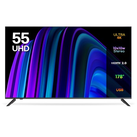 이노스 4K UHD 제로 베젤 TV, 138cm(55인치), E5500UHD, 스탠드형, 고객직접설치-추천-상품