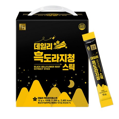 한국삼 데일리 흑도라지청 스틱, 10g, 100개입, 1개-추천-상품