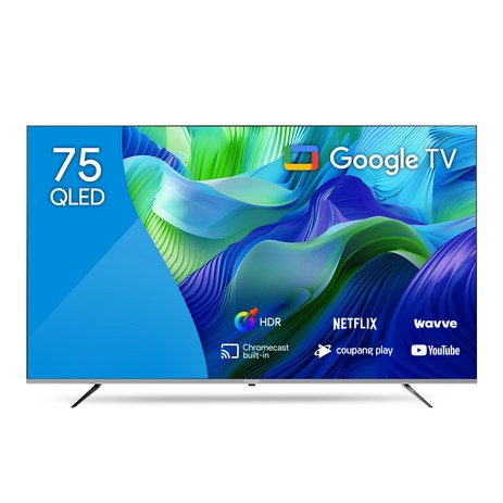 더함 4K UHD QLED 구글 OS TV, 190cm(75인치), NA751QLED SMART HOME60 24k1, 스탠드형, 방문설치-추천-상품