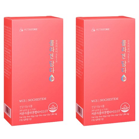 뉴트리코어 WCS NOCHESTEM 콜라겐담다 GT 15p, 300g, 2개-추천-상품