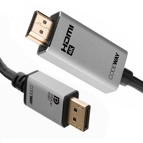 코드웨이 DP to HDMI 케이블 4K60Hz, 1개, 1.5m-추천-상품