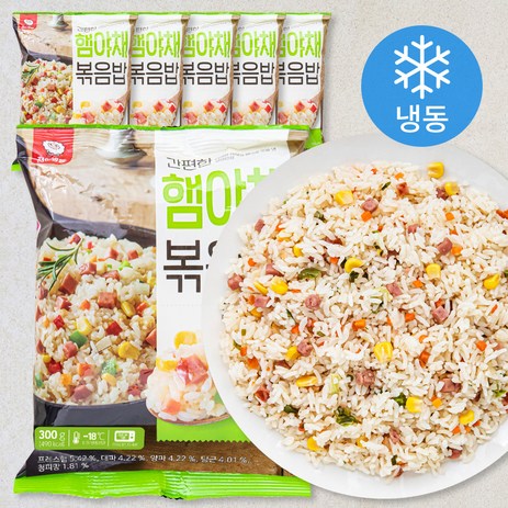 천일냉동 간편한 햄야채 볶음밥 (냉동), 300g, 6개-추천-상품