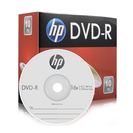 HP DVD-R 슬림케이스 공디스크 16X 4.7GB 10p, 1개-추천-상품