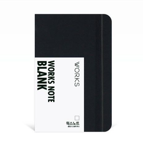 웍스 노트 블랭크 208매, 블랙맥시, 1개-추천-상품
